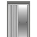 Drzwi harmonijkowe 004 08 czarny dąb 80 cm