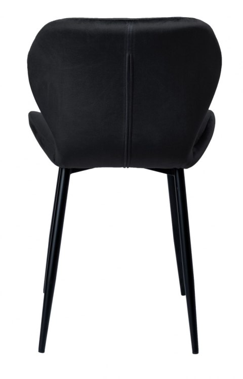 Krzesło welurowe DALLAS VELVET czarne Krzesło welurowe DALLAS VELVET czarne