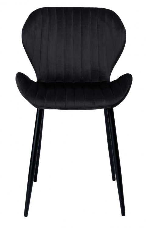 Krzesło welurowe DALLAS VELVET czarne Krzesło welurowe DALLAS VELVET czarne