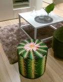 Okrągła pufa dekoracyjna - CACTUS