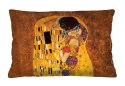 Poduszka dekoracyjna Elegance Print Kiss (Klimt) 40×60 cm - Welurowa, Dwustronny Nadruk, Zamek, Antyalergiczny Wkład, Produkt Pr