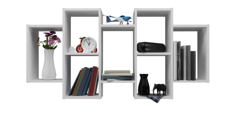 REGAŁ WISZĄCY ŚCIENNY BILBAO BIAŁY MAT