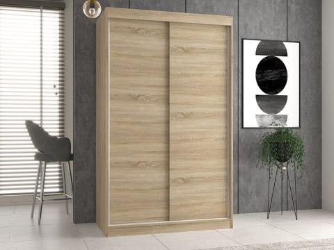 NOWOCZESNA SZAFA Z DRZWIAMI PRZESUWNYMI IGA 120 CM DĄB SONOMA NOWOCZESNA SZAFA Z DRZWIAMI PRZESUWNYMI IGA 120 CM DĄB SONOMA