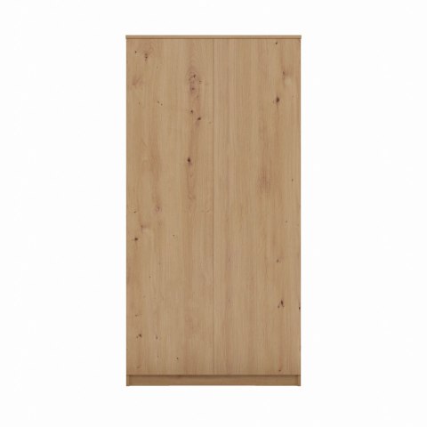 DUŻA POJEMNA SZAFA GARDEROBA 90 CM 2 DRZWI PÓŁKI WIESZAK TIP-ON DĄB ARTISAN DUŻA POJEMNA SZAFA GARDEROBA 90 CM 2 DRZWI PÓŁKI WIESZAK TIP-ON DĄB ARTISAN