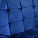 Krzesło welurowe NORMAN Velvet granatowe Krzesło welurowe NORMAN Velvet granatowe