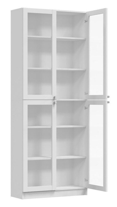 WITRYNA 80CM PAFOS 4 SZYBY SALON BIURO BIAŁY MAT WITRYNA 80CM PAFOS 4 SZYBY SALON BIURO BIAŁY MAT