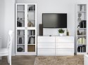 WITRYNA 80CM PAFOS 4 SZYBY SALON BIURO BIAŁY MAT WITRYNA 80CM PAFOS 4 SZYBY SALON BIURO BIAŁY MAT