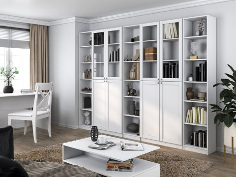 WITRYNA 80CM PAFOS 4 SZYBY SALON BIURO BIAŁY MAT WITRYNA 80CM PAFOS 4 SZYBY SALON BIURO BIAŁY MAT