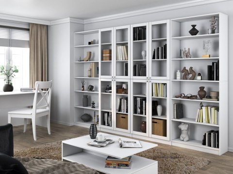 WITRYNA 80CM PAFOS 4 SZYBY SALON BIURO BIAŁY MAT WITRYNA 80CM PAFOS 4 SZYBY SALON BIURO BIAŁY MAT