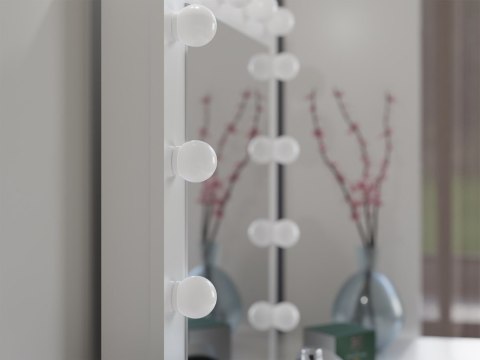 ELEGANCKA TOALETKA Z LUSTREM I OŚWIETLENIEM LED MARINA KUBA KOLOR: KASZMIR ELEGANCKA TOALETKA Z LUSTREM I OŚWIETLENIEM LED MARINA KUBA KOLOR: KASZMIR