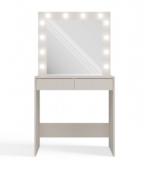 ELEGANCKA TOALETKA MARINA SLIM Z LUSTREM I OŚWIETLENIEM LED KOLOR: KASZMIR ELEGANCKA TOALETKA MARINA SLIM Z LUSTREM I OŚWIETLENIEM LED KOLOR: KASZMIR