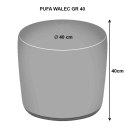 Pufa Walec Codura GR Warkocz 40x40 cm