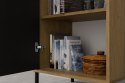 WITRYNA KAMARO SLIM LAMELE RYFLOWANY FRONT DĄB ARTISAN / CZARNY MAT WITRYNA KAMARO SLIM LAMELE RYFLOWANY FRONT DĄB ARTISAN / CZARNY MAT