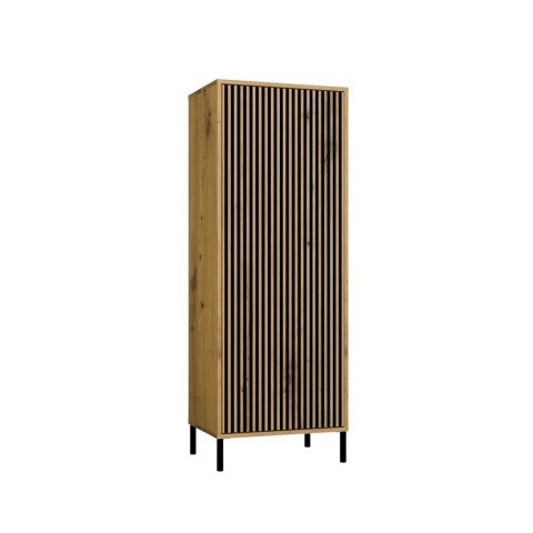 WITRYNA KAMARO SLIM LAMELE RYFLOWANY FRONT DĄB ARTISAN / CZARNY MAT WITRYNA KAMARO SLIM LAMELE RYFLOWANY FRONT DĄB ARTISAN / CZARNY MAT