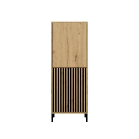 WITRYNA KAMARO SLIM / GŁADKI DĄB ARTISAN LAMELE RYFLOWANY FRONT WITRYNA KAMARO SLIM / GŁADKI DĄB ARTISAN LAMELE RYFLOWANY FRONT