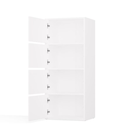 KOMODA ALMA SZAFKA 4 DRZWI 4 PÓŁKI BIAŁY MAT