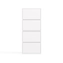 KOMODA ALMA SZAFKA 4 DRZWI 4 PÓŁKI BIAŁY MAT