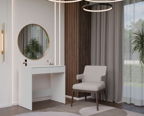 BIURKO MARINA 2 SZUFLADY BIAŁY MAT