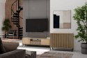 KOMODA KAMARO 2 DRZWI LAMELE FRONT RYFLOWANY DĄB ARTISAN / CZARNY KOMODA KAMARO 2 DRZWI LAMELE FRONT RYFLOWANY DĄB ARTISAN / CZARNY