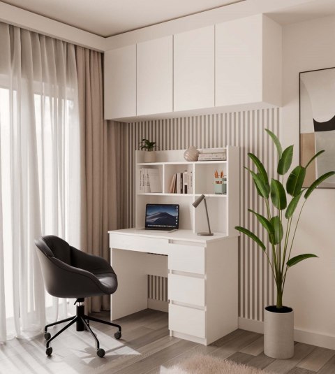 Nadstawka do Biurka 100 cm Na Książki Dokumenty BIAŁY MAT