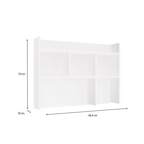 Nadstawka do Biurka 100 cm Na Książki Dokumenty BIAŁY MAT