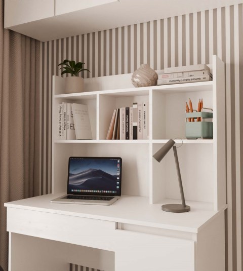 Nadstawka do Biurka 100 cm Na Książki Dokumenty BIAŁY MAT