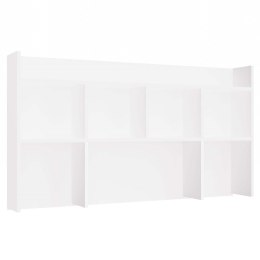 Nadstawka do Biurka 130 cm Regał Na Książki Dokumenty BIAŁY MAT