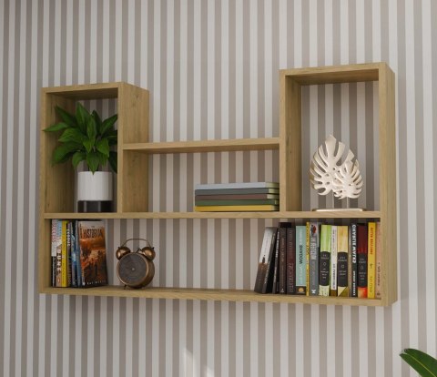 REGAŁ WISZĄCY BILBAO 4P DĄB ARTISAN