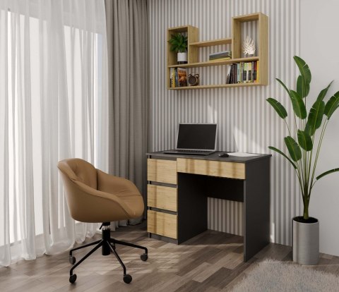 REGAŁ WISZĄCY BILBAO 4P DĄB ARTISAN