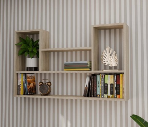 REGAŁ WISZĄCY BILBAO 4P DĄB SONOMA