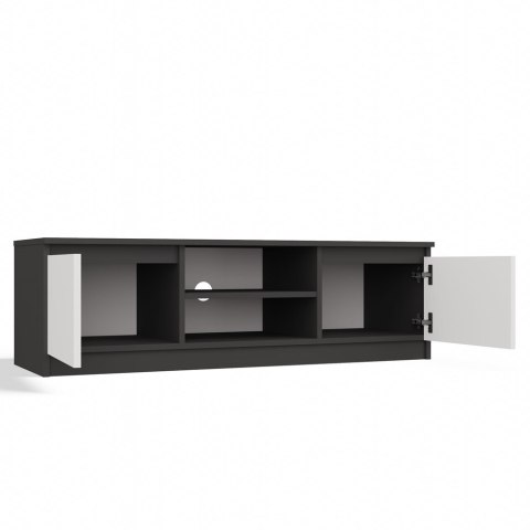 NOWOCZESNA SZAFKA RTV MALWA 120CM ANTRACYT / BIAŁY MAT NOWOCZESNA SZAFKA RTV MALWA 120CM ANTRACYT / BIAŁY MAT