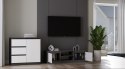 NOWOCZESNA SZAFKA RTV MALWA 120CM ANTRACYT / BIAŁY MAT NOWOCZESNA SZAFKA RTV MALWA 120CM ANTRACYT / BIAŁY MAT