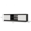NOWOCZESNA SZAFKA RTV MALWA 120CM ANTRACYT / BIAŁY MAT NOWOCZESNA SZAFKA RTV MALWA 120CM ANTRACYT / BIAŁY MAT