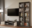 NOWOCZESNA SZAFKA RTV MALWA 120CM ANTRACYT / BIAŁY MAT NOWOCZESNA SZAFKA RTV MALWA 120CM ANTRACYT / BIAŁY MAT