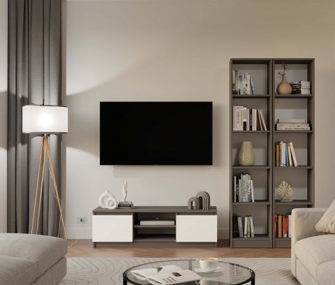 KLASYCZNY REGAŁ ONYX 40CM NA KSIĄŻKI SEGREGATORY ZABAWKI ANTRACYT