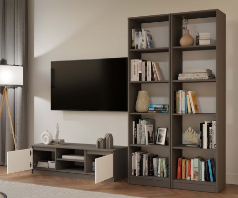 KLASYCZNY REGAŁ ONYX 50CM NA KSIĄŻKI SEGREGATORY ZABAWKI ANTRACYT