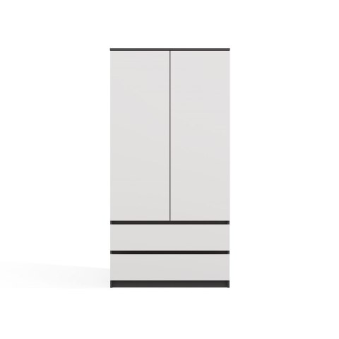 DUŻA SZAFA DO BIURA SYPIALNI MALWA 90CM ANTRACYT / BIAŁY MAT DUŻA SZAFA DO BIURA SYPIALNI MALWA 90CM ANTRACYT / BIAŁY MAT