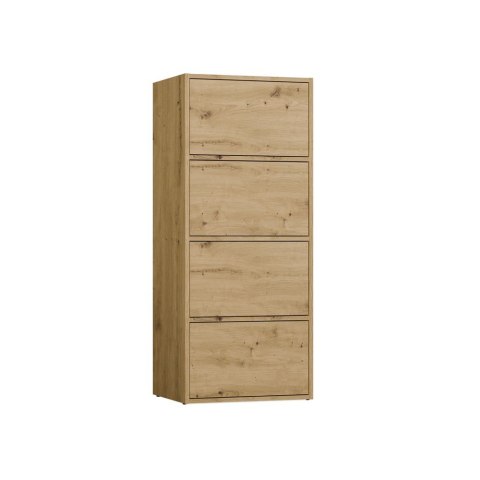 NOWOCZESNA KOMODA ALMA SZAFKA Z 4 DRZWIAMI DĄB ARTISAN NOWOCZESNA KOMODA ALMA SZAFKA Z 4 DRZWIAMI DĄB ARTISAN