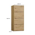 NOWOCZESNA KOMODA ALMA SZAFKA Z 4 DRZWIAMI DĄB ARTISAN NOWOCZESNA KOMODA ALMA SZAFKA Z 4 DRZWIAMI DĄB ARTISAN