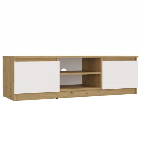 NOWOCZESNA SZAFKA RTV MALWA 120CM DĄB ARTISAN / BIAŁY MAT NOWOCZESNA SZAFKA RTV MALWA 120CM DĄB ARTISAN / BIAŁY MAT