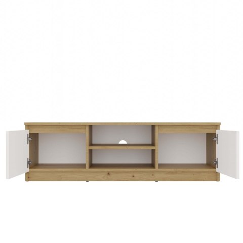 NOWOCZESNA SZAFKA RTV MALWA 120CM DĄB ARTISAN / BIAŁY MAT NOWOCZESNA SZAFKA RTV MALWA 120CM DĄB ARTISAN / BIAŁY MAT