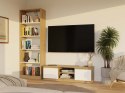 NOWOCZESNA SZAFKA RTV MALWA 120CM DĄB ARTISAN / BIAŁY MAT NOWOCZESNA SZAFKA RTV MALWA 120CM DĄB ARTISAN / BIAŁY MAT