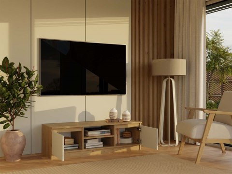 NOWOCZESNA SZAFKA RTV MALWA 120CM KASZMIR / DĄB ARTISAN NOWOCZESNA SZAFKA RTV MALWA 120CM KASZMIR / DĄB ARTISAN