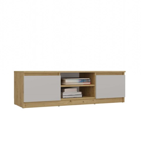 NOWOCZESNA SZAFKA RTV MALWA 120CM KASZMIR / DĄB ARTISAN NOWOCZESNA SZAFKA RTV MALWA 120CM KASZMIR / DĄB ARTISAN