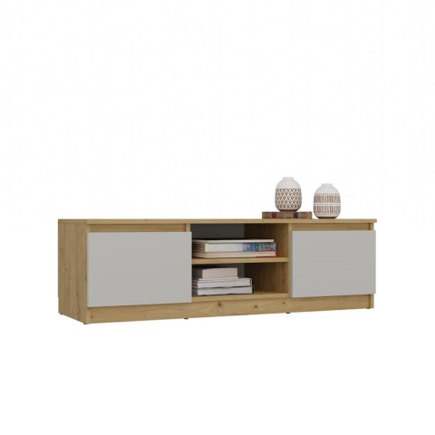 NOWOCZESNA SZAFKA RTV MALWA 120CM KASZMIR / DĄB ARTISAN NOWOCZESNA SZAFKA RTV MALWA 120CM KASZMIR / DĄB ARTISAN