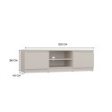 NOWOCZESNA SZAFKA RTV MALWA 120CM KOLOR KASZMIR
