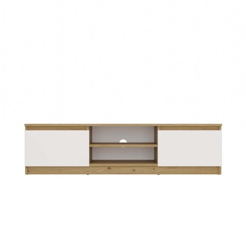 NOWOCZESNA SZAFKA RTV MALWA 140CM DĄB ARTISAN / BIAŁY MAT NOWOCZESNA SZAFKA RTV MALWA 140CM DĄB ARTISAN / BIAŁY MAT