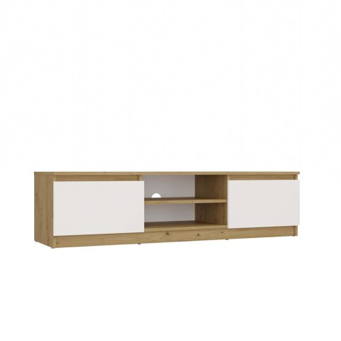 NOWOCZESNA SZAFKA RTV MALWA 140CM DĄB ARTISAN / BIAŁY MAT NOWOCZESNA SZAFKA RTV MALWA 140CM DĄB ARTISAN / BIAŁY MAT
