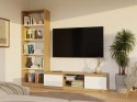 NOWOCZESNA SZAFKA RTV MALWA 140CM DĄB ARTISAN / BIAŁY MAT NOWOCZESNA SZAFKA RTV MALWA 140CM DĄB ARTISAN / BIAŁY MAT