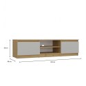 NOWOCZESNA SZAFKA RTV MALWA 140 CM KASZMIR / DĄB ARTISAN NOWOCZESNA SZAFKA RTV MALWA 140 CM KASZMIR / DĄB ARTISAN